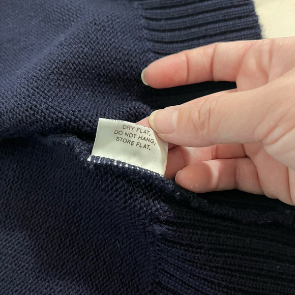 Vintage Foxcroft Virgin Wool Blue Preppy Medium Men’s Sleeveless Vest Academic - Picture 9 of 11